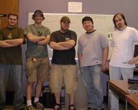 Mike, Nick, Mike, Justin, and Ben - the crew for EWE-F-O 3